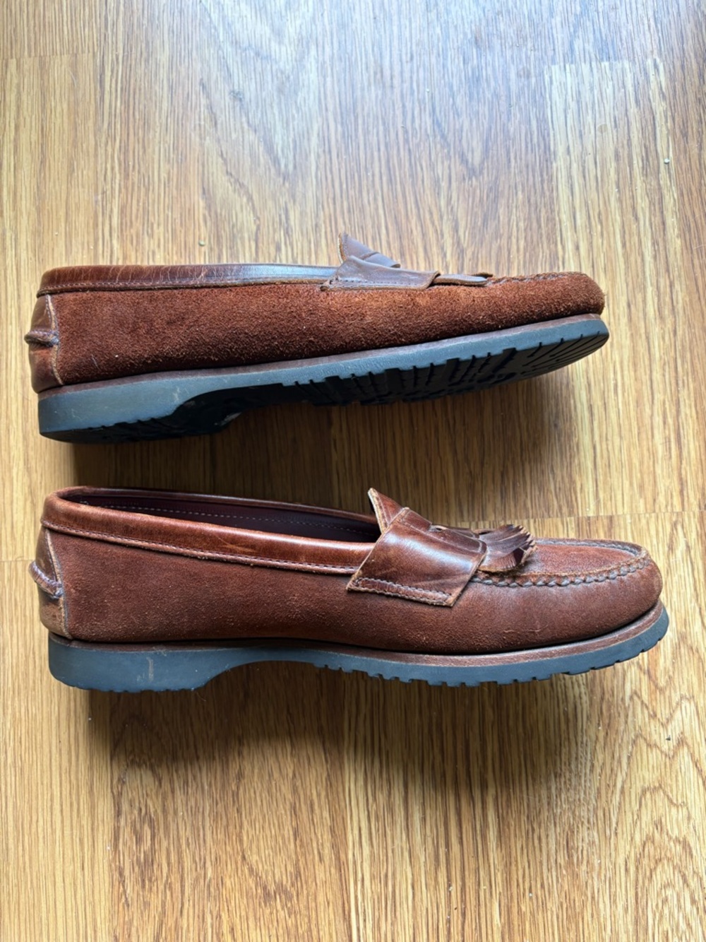 Men’s Vintage Cole Haan Vibram Leather Loafers Size 10 - Picture 4 of 12